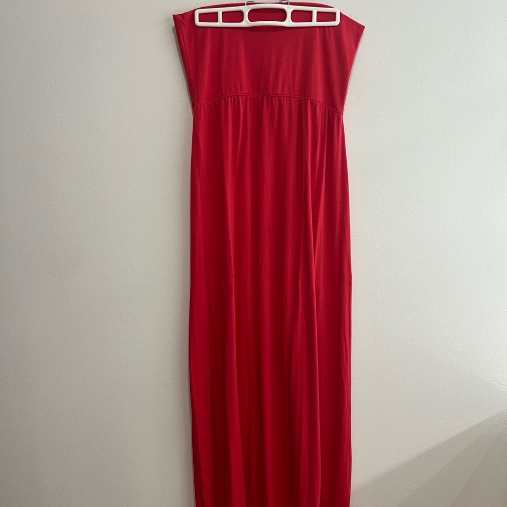Willi Smith Vibrant Red Strapless Dress/Maxi Skirt
